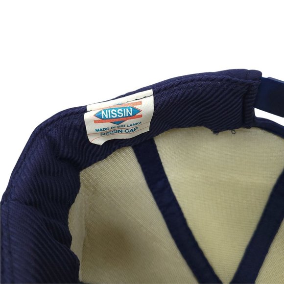 Vintage Nissin Snapback Foam Trucker Cap Hat C&G Auto Parts Tupelo MS Blue - Picture 11 of 11